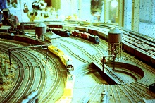 The yard end of the Cincinnati Gas & Electric O scale layout.
