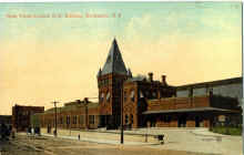 Postcard view of NYC terminal in Rochester, NY