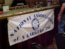 The National Association of S-Gaugers layout and banner
