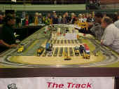 Transfer table on the Flower City Tinplate Trackers modular layout